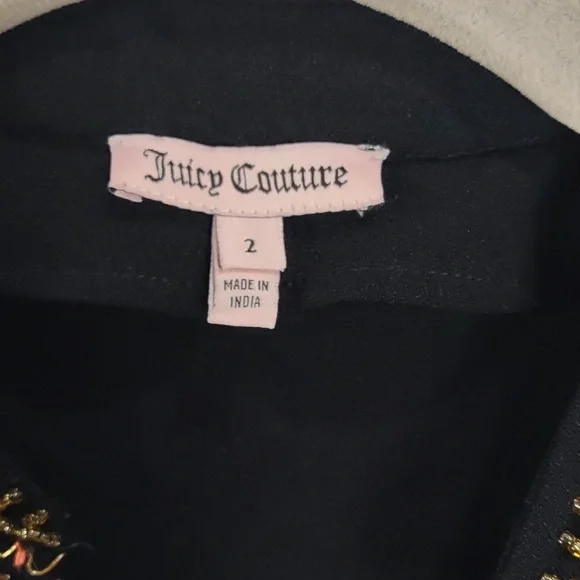 Juice Couture Black Dress with Gold Embellishments, Size 2, - Picture 6 of 17
